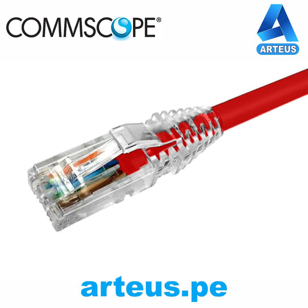 COMMSCOPE NPC06UVDB-RD007F, Patch cord cat 6 - u/utp 24 awg |2.134 mtrs|rojo - ARTEUS