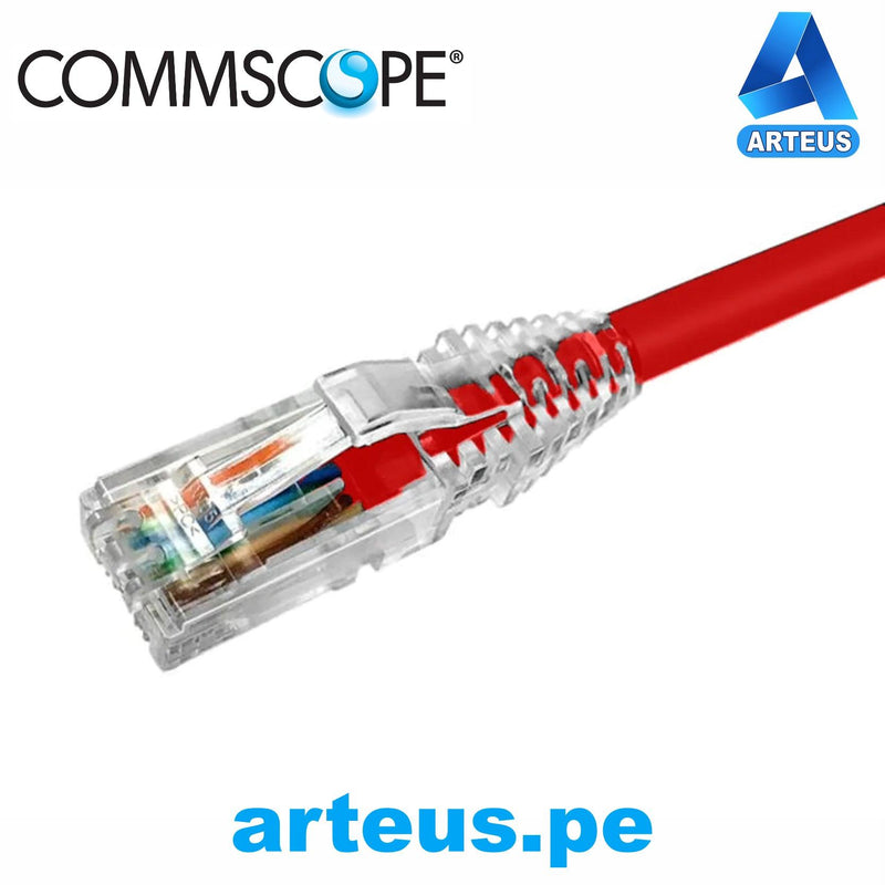 COMMSCOPE NPC06UZDB-RD002M, Cable patch cord utp multifilar rj-45 cat6 lszh 2.0mts rojo - ARTEUS