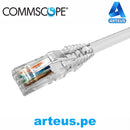 COMMSCOPE NPC06UZDB-WT001M, Patch cord cat 6 - u/utp 24 awg lszh|1 mtrs. blanco - ARTEUS