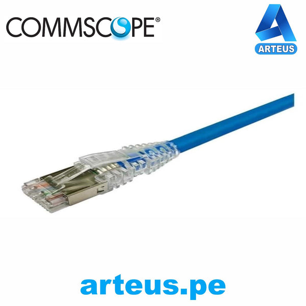 COMMSCOPE NPC6ASZDB-BL050C, Cable patch cord s/ftp multifilar rj-45 cat6a lszh 0.50 mts azul - ARTEUS