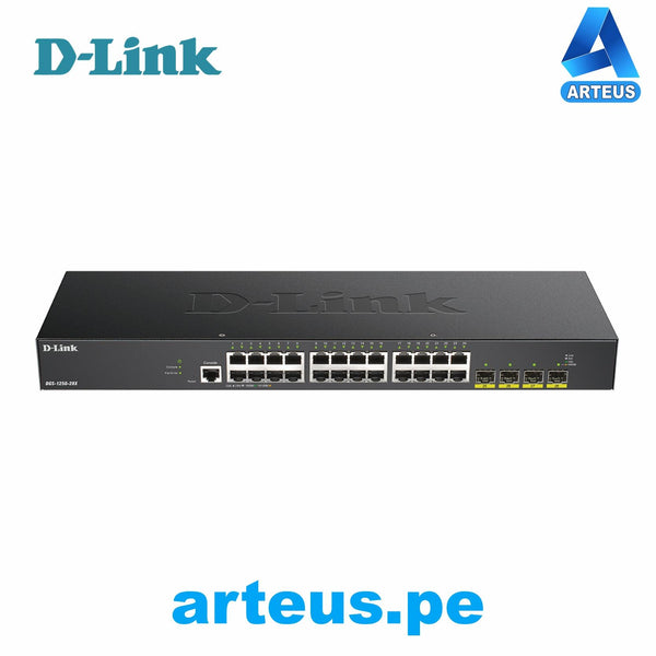 D-LINK DGS-1250-28X - Switch 28 Puertos Gigabit Administrable con UpLink a 10Gbps, 24 PUERTOS 10/100/1000BASE-T - ARTEUS