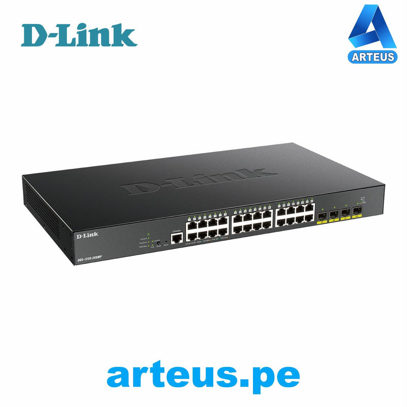 D-LINK DGS-1250-28XMP Switch Administrable - 24 PUERTOS POE 1000BASE-T - ARTEUS