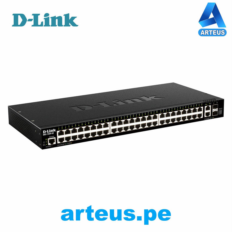 D-LINK DGS-1520-52 - Switch Administrable Capa L3, 48 RJ-45 2X10GBASE-T2X - ARTEUS