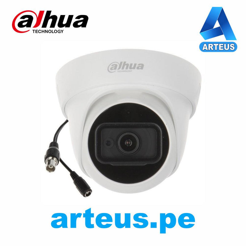 DAHUA DH-HAC-HDW1200TL-A-S4 Cámara de vigilancia hdcvi full hd domo 2mp lente 2.8mm.visión nocturna ir 30m con micrófono - ARTEUS