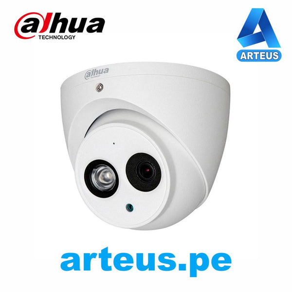 DAHUA DH-HAC-HDW1801EM-A Cámara de vigilancia hdcvi 4k domo 8mp lente 3.6mm con visión nocturna ir 50m y micrófono incorporado. - ARTEUS