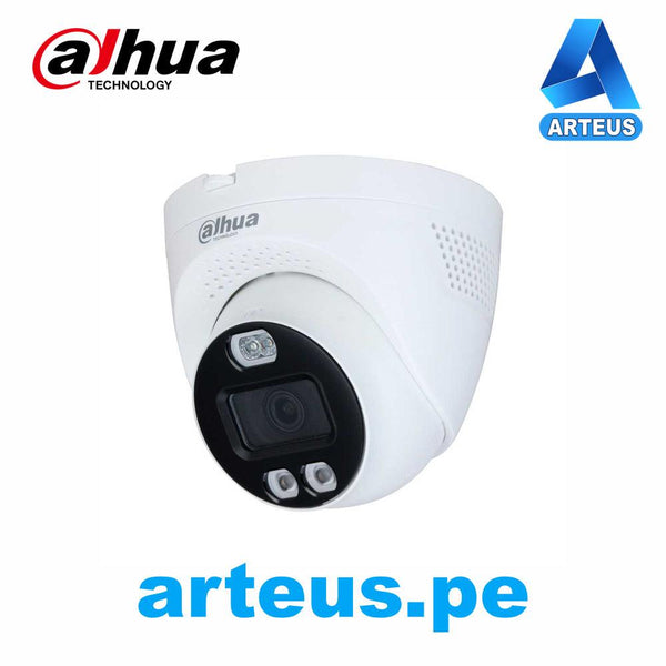 DAHUA DH-HAC-ME1800TQN-PV Cámara de vigilancia hdcvi 2k domo 5mp lente 2.8mm visión nocturna ir 60m disuasión activa - ARTEUS