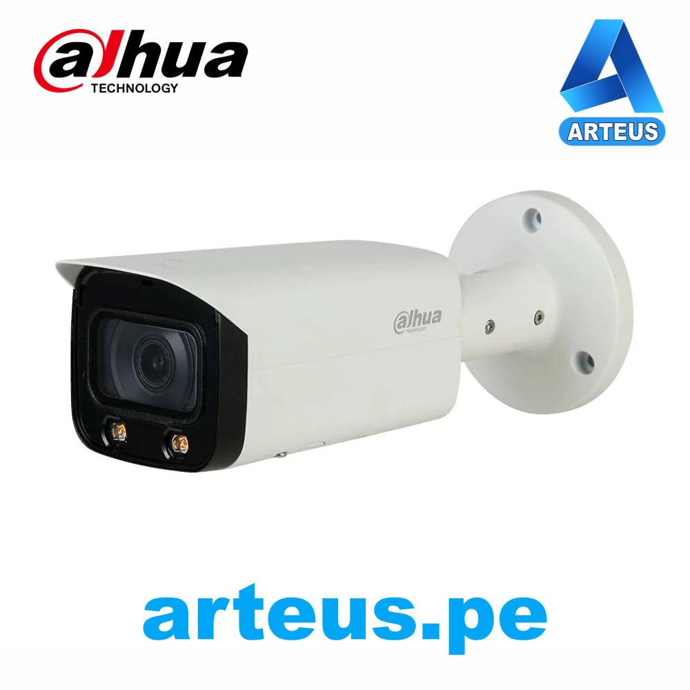 Cámara de vigilancia IP Dahua tipo bala, lente 2.8mm, visión nocturna LED, color blanco