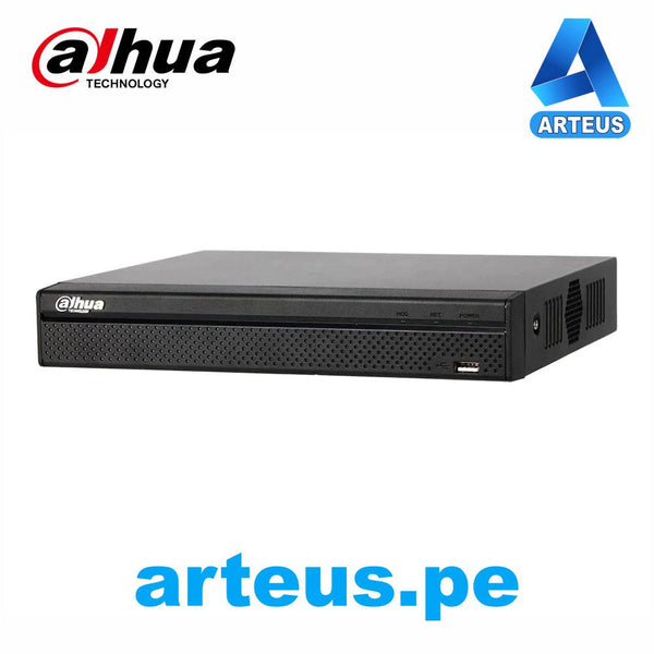 DAHUA DH-NVR4216-16P-4KS2/L NVR Grabador para camaras IP de 16 canales POE 4K hasta 8MP Tasa Bits 128mbps. Soporta 2 discos duros hasta 12TB. Visualización por celular. P2P ONVIF - ARTEUS
