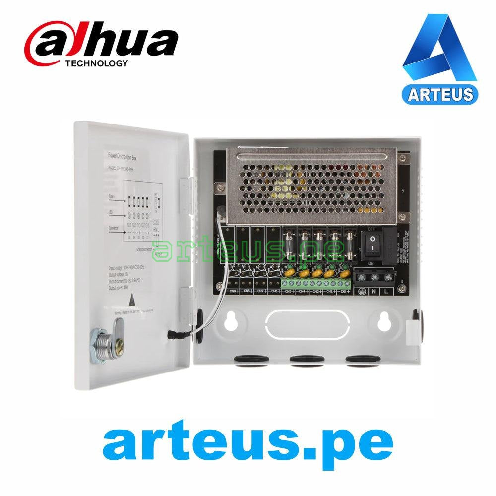Fuente de alimentación centralizada de 5 entradas 12V para cámaras de vigilancia, caja metálica abierta