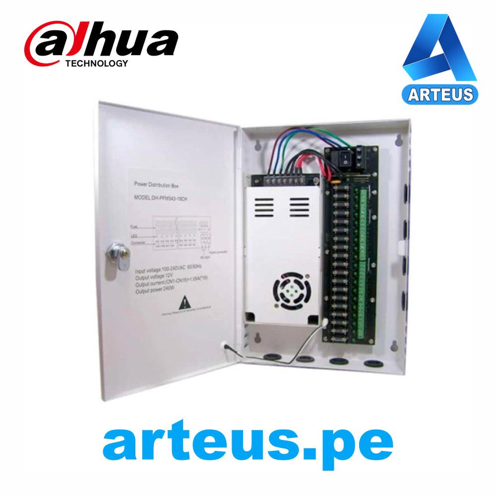 Fuente de alimentación centralizada Dahua de 19 canales 12V para cámaras de vigilancia.