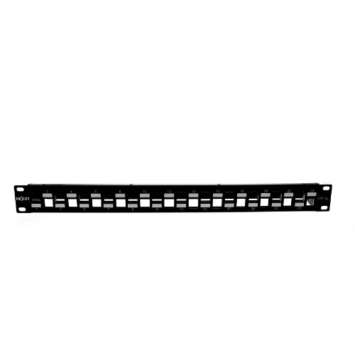 NEXXT SOLUTIONS NAW-PNEL6A24 Patch Panel para Rack Cat.6A Tipo keystone 1U 24 Puertos