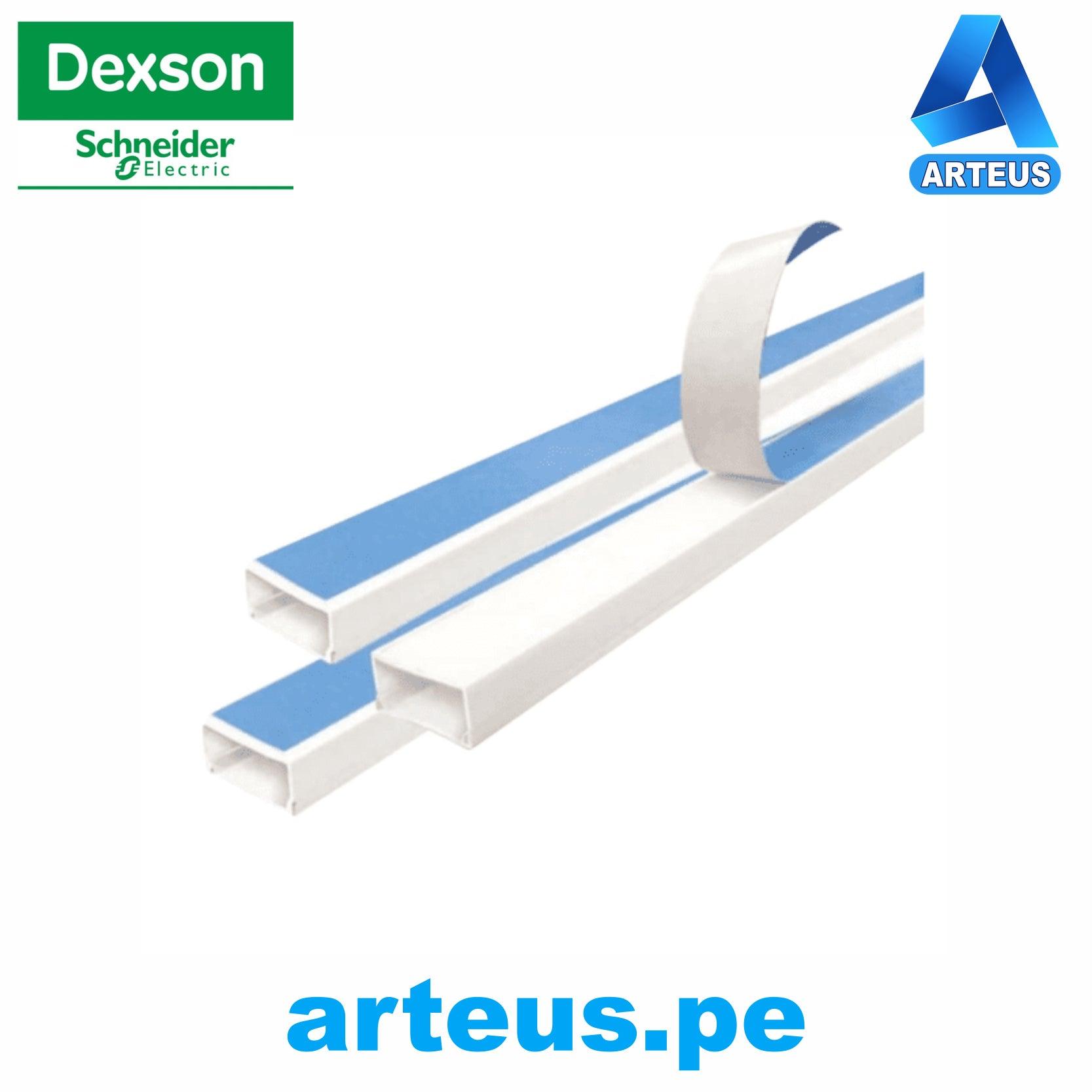 DEXSON DXN10031 - Canaleta Blanca 13x7 Con Adhesivo - ARTEUS