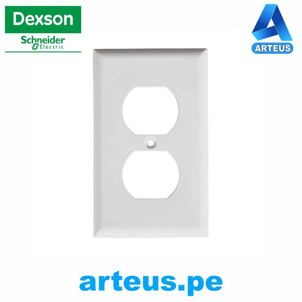 DEXSON DXN5101B - Face plate electrico compatible L - Blanco - ARTEUS