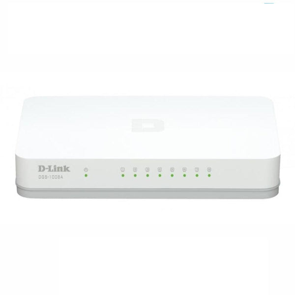 D-LINK DGS-1008A, Switch 8 Puertos 10/100/1000Mbps. No Administrable