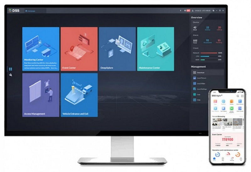 DAHUA DSS7016DR-S2 DSS Server Manager of 2000 devices