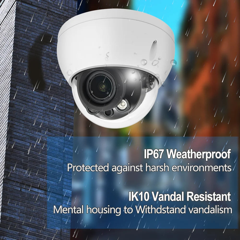 DAHUA DH-IPC-HDBW2241E-S Cámara de Seguridad IP POE 2MP Full HD 2.8mm IP67 WDR Micrófono IR 30m WIZSENSE