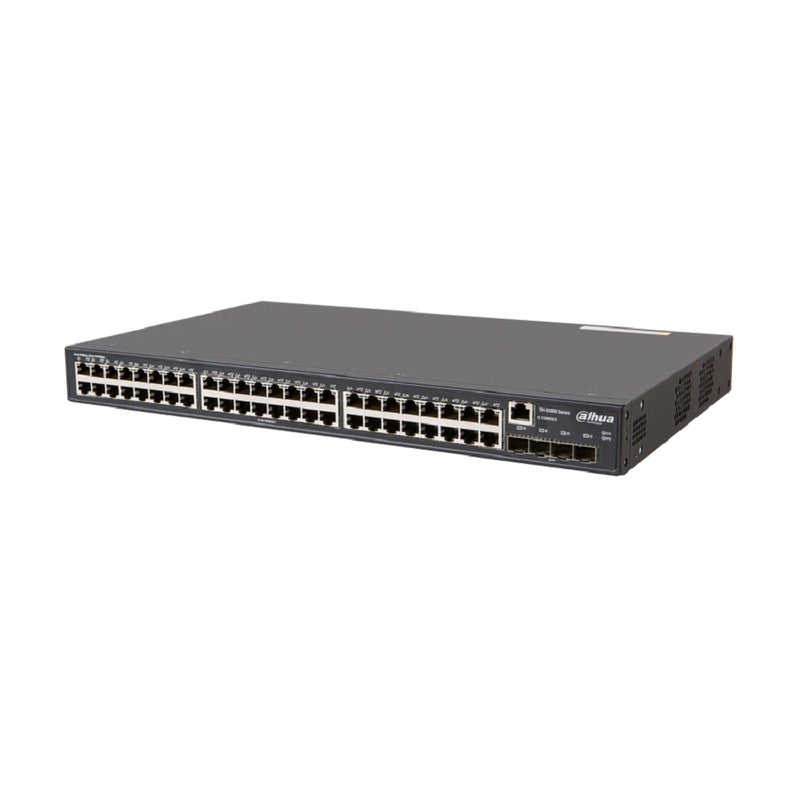 DAHUA AS5500-48GT4XF-600, Switch 48 Puertos POE Giga 4SFP Giga 400w Administra Capa 2 y 3