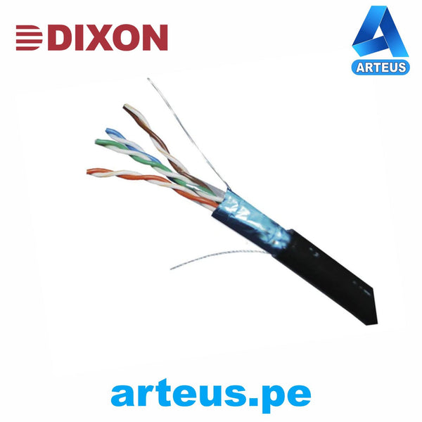 DIXON 3057, Cable de red utp categoría 5e 305m- negro- exterior - ARTEUS