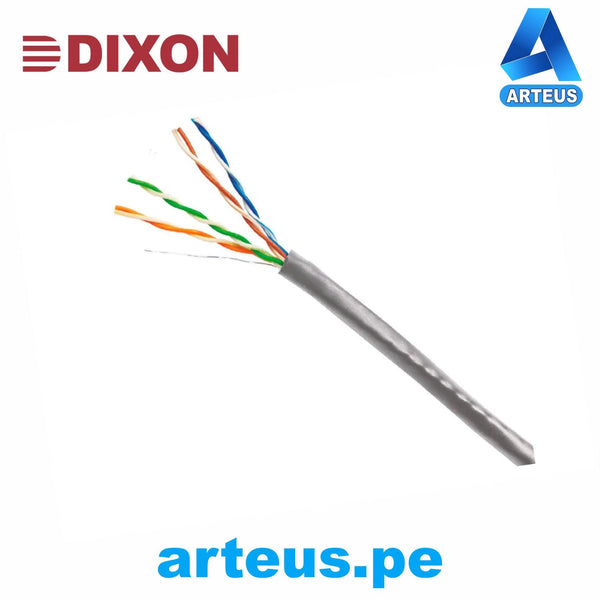 DIXON 7060/25 LSZH, Cable de red utp categoría 5e lszh 305m- gris- interior 100% cobre - ARTEUS