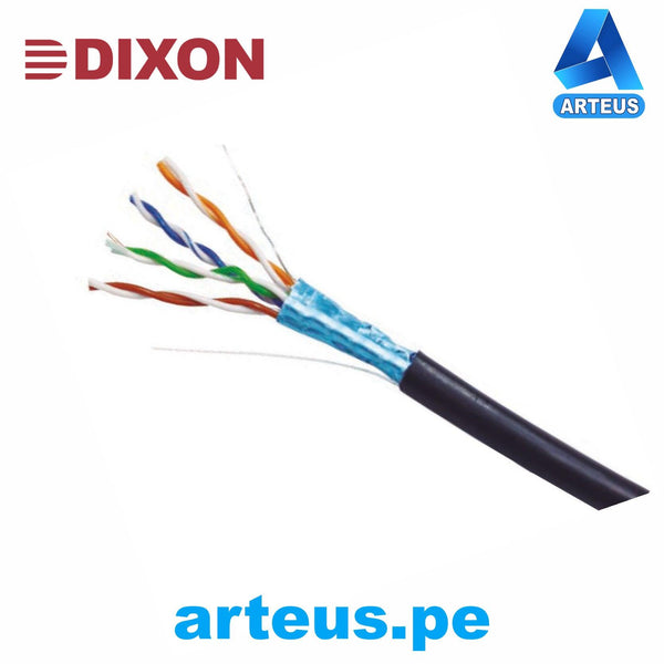 DIXON 8041, Cable de red utp categoría 5e 305m- negro - exterior 100% cobre - ARTEUS