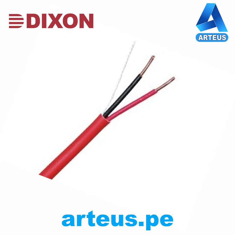 DIXON 9012, Cable fpl calibre 2x14 cable solido para detección de incendio color rojo x 305m - ARTEUS