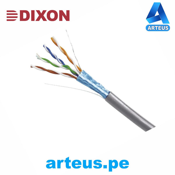 DIXON 9061 LSZH, Cable de red f/utp categoría 6a lszh 305m- gris- cobre - ARTEUS