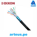 DIXON 9067, Cable de red utp categoría 6 305m- negro- cobre- exterior - ARTEUS