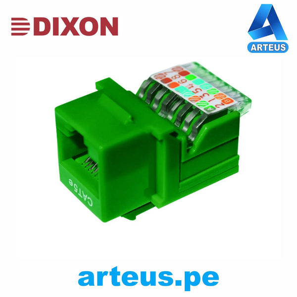 DIXON KJ7-CE-US/GNN, Jack rj45 cat.5e | verde | a presión - ARTEUS