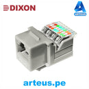 DIXON KJ7-CE-US/IVN, Jack rj45 cat.5e | marfil | a presión - ARTEUS