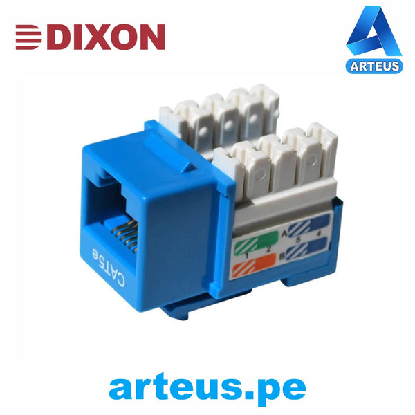 DIXON KJ8-CE-US/BLN, Jack rj45 cat.5e | azul | de poncheo - ARTEUS