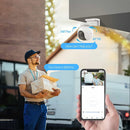 EZVIZ CB8 3MP 360º WIFI security camera with battery, 2-way audio, autotracking, Alexa. Detects humans 