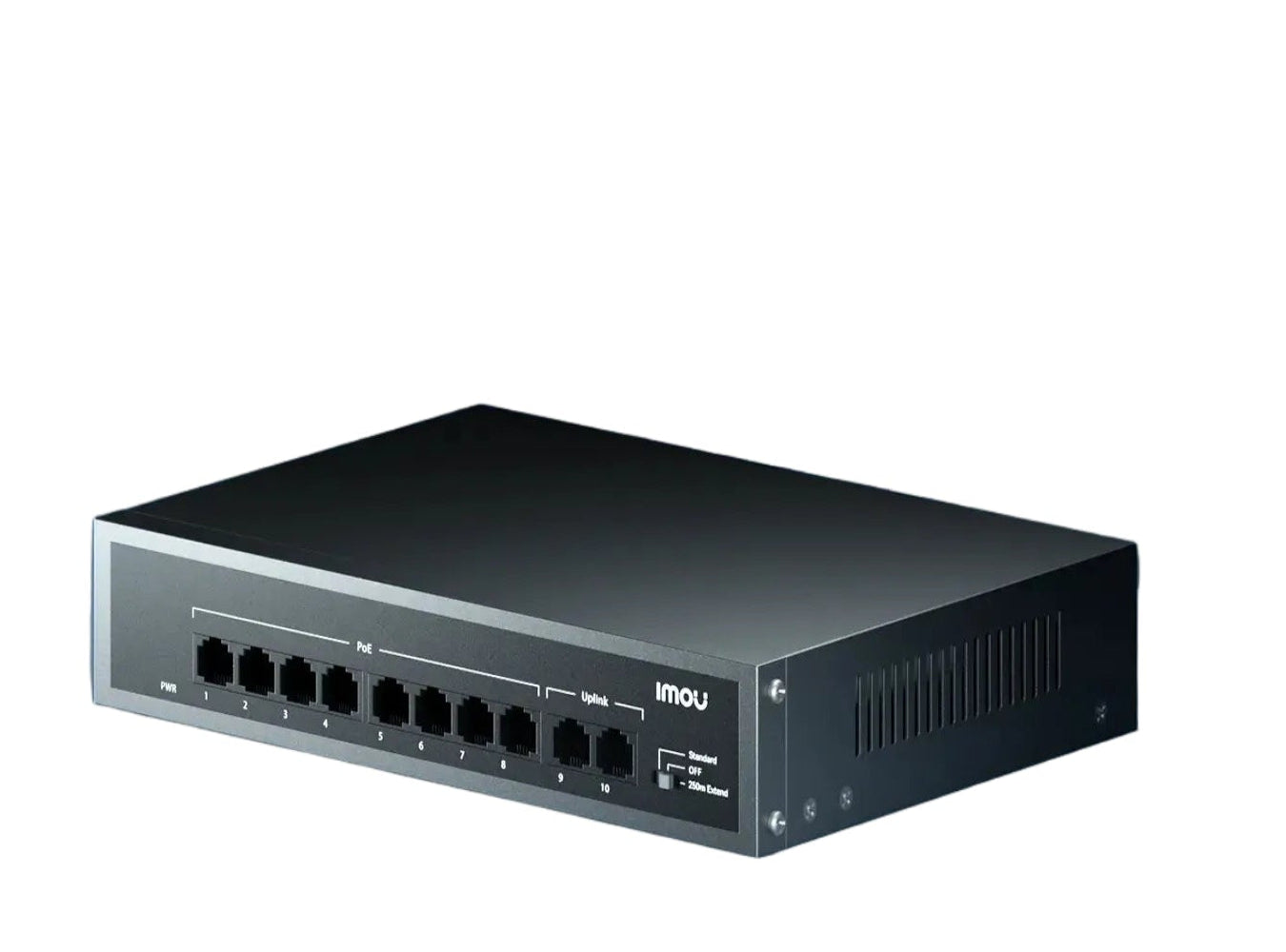 IMOU SF110P Switch 10 Puertos Gigabit 8P PoE 2 Uplink 65W