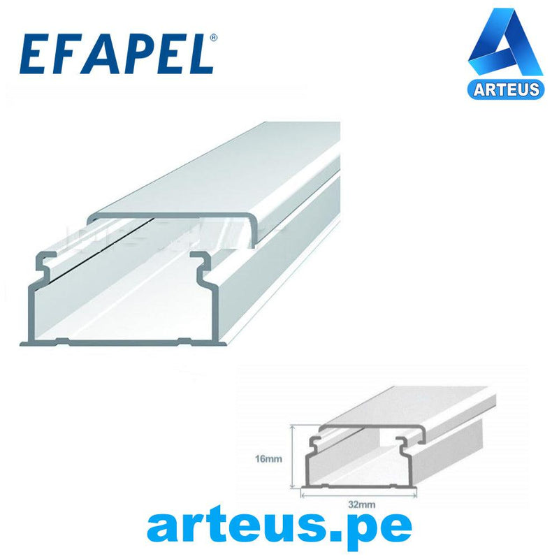 EFAPEL 10040 FBR - CANALETA 32X16 DE 2MTS C/ADHESIVO - ARTEUS