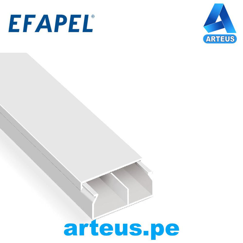 EFAPEL 10050 CBR - CANALETA 40x12.5 DE 2MTS C/DIVISIÓN - ARTEUS