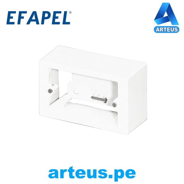 EFAPEL 10972 ABR - CAJA 2X4 BLANCO PARA MONTAJE DE MECANISMOS - ARTEUS