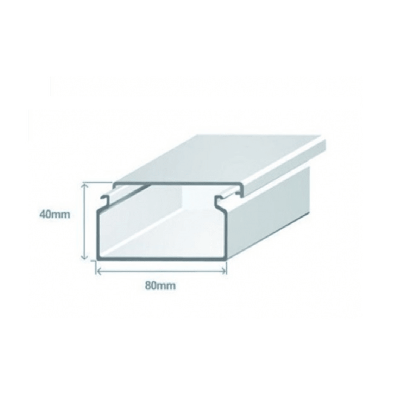 EFAPEL 13050 CBR - CANALETA 80X40 DE 2MTS BLANCA - ARTEUS