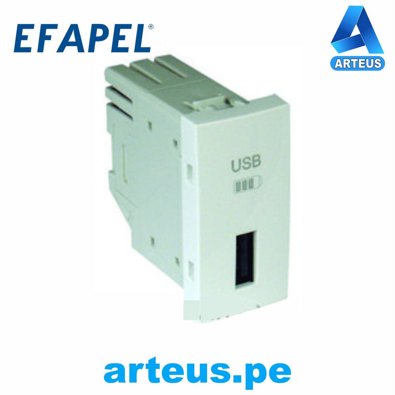 EFAPEL 45383 SBR - MÓDULO CARGADOR USB CLIPAJE DIRECTO O CON POSICIONADOR 11990 A - ARTEUS