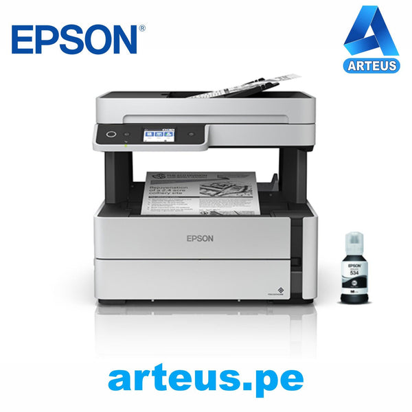 EPSON C11CG92303 - Multifuncional de tinta Epson EcoTank ET-M3170 imprime escanea copia fax USB LAN WiFi. - ARTEUS