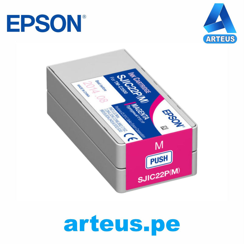 EPSON C33S020582 - Cartucho de Tinta EPSON color Magenta para impresoras Epson TM-C3500. - ARTEUS