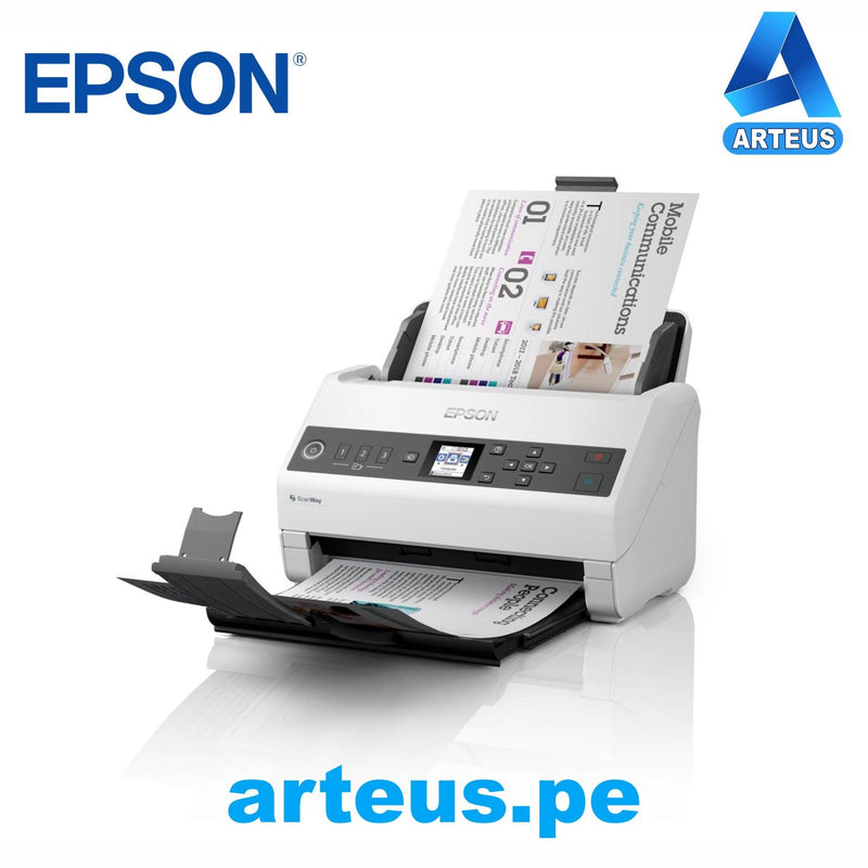 EPSON DS-730N - ESCÁNER EPSON DS-730N, USB 2.0, ETHERNET, ALIMENTACION VERTICAL, DUPLEX A COLOR. - ARTEUS