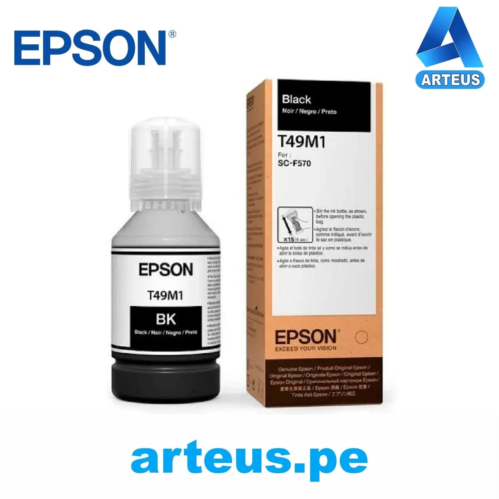 EPSON T49M120 BLACK INK BOTTLE