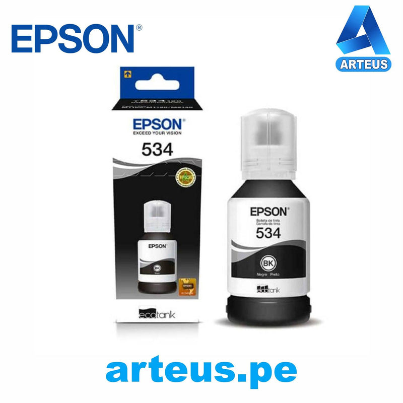 EPSON T534120-AL - Botella de tinta color negro contenido 120ml. - ARTEUS