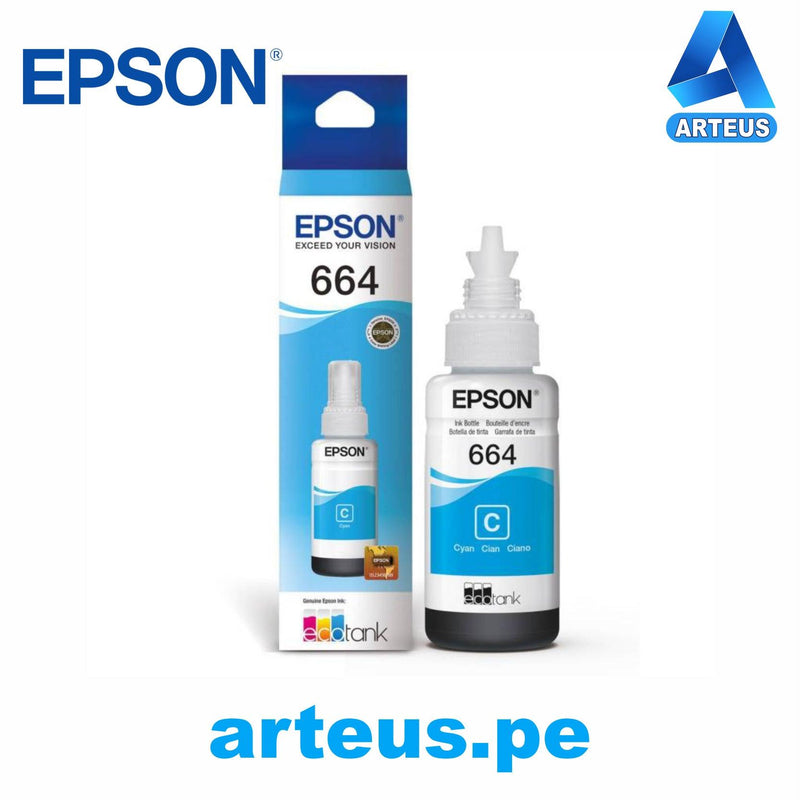 EPSON T664220-AL - TINTA EPSON L200 CYAN - ARTEUS