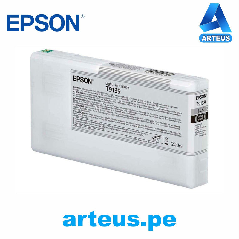 EPSON T913900 - Cartucho de Tinta Negro Claro. - ARTEUS