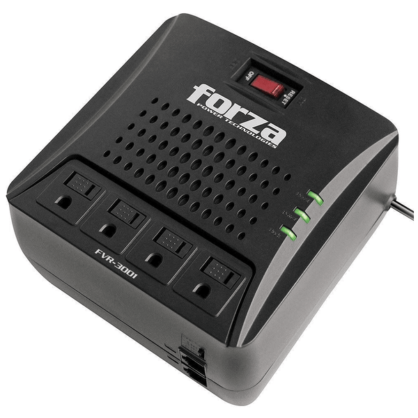 Estabilizador de energia 3000VA 1500W FORZA FVR-3002 Regulador de voltaje 4 tomas - ARTEUS