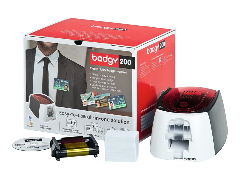 EVOLIS B22U0000RS, BAGDY 200 Kit Impresora de Tarjetas PVC, USB