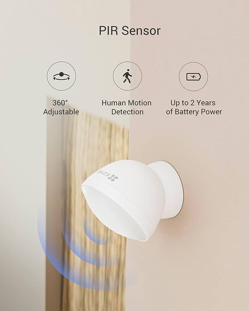 EZVIZ T1C, Sensor PIR infrarrojo de Movimiento WIFI. Interior - ARTEUS