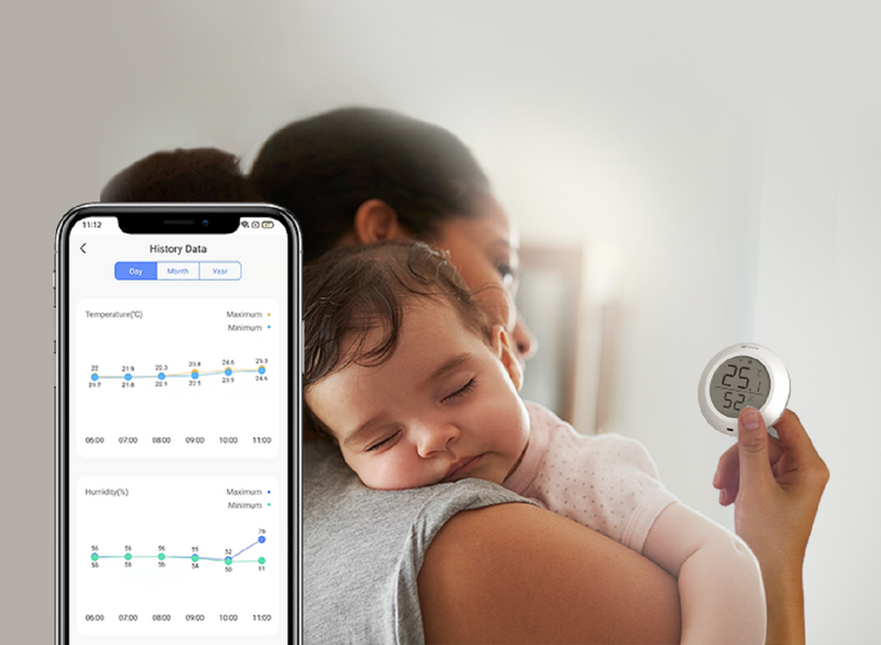 EZVIZ T51C, Sensor de Temperatura y Humedad Inteligente WIFI