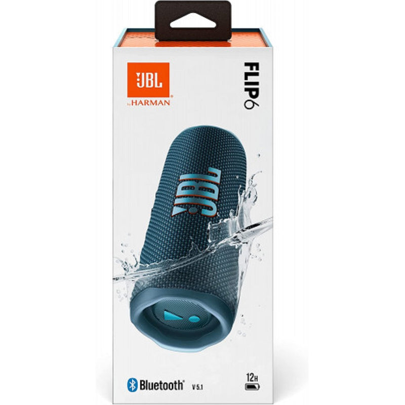 JBL FLIP 6, Parlante Inalámbrico BT a prueba de agua Azul - JBLFLIP6BLUAM