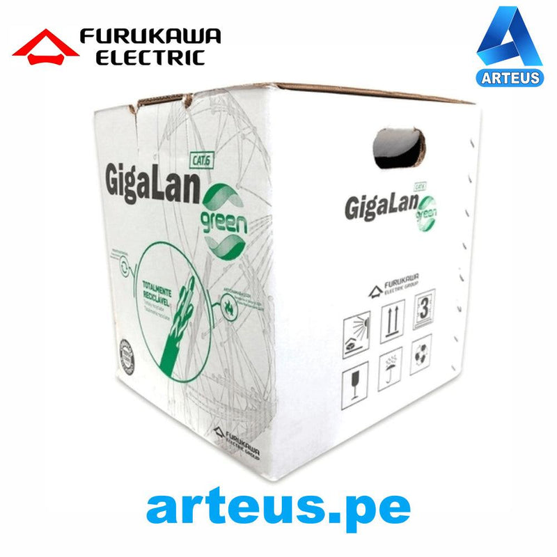 FURUKAWA 23400083, Cable gigalan u-utp cat.6 lszh-1 -23awg - verde - ARTEUS